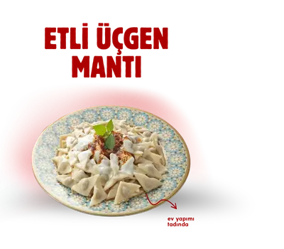 Etli üçgen mantı